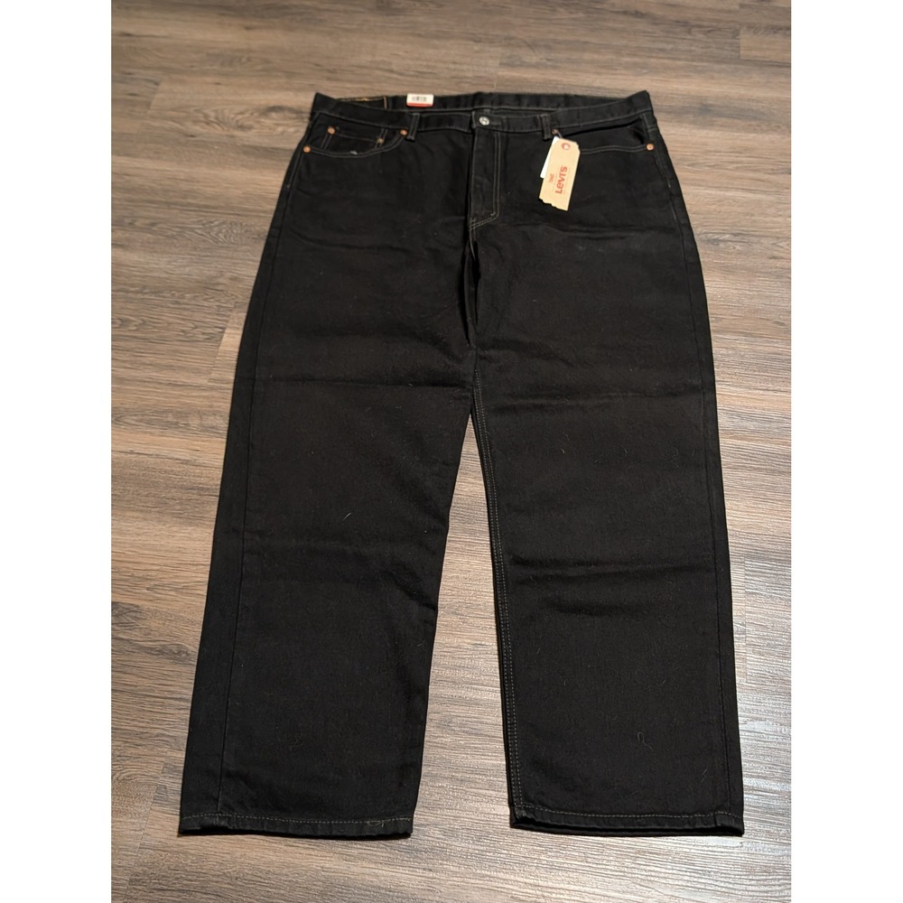 Levis 550 Relaxed Fit Tapered Leg Black Jeans Mens 42x30 NWT 005500260